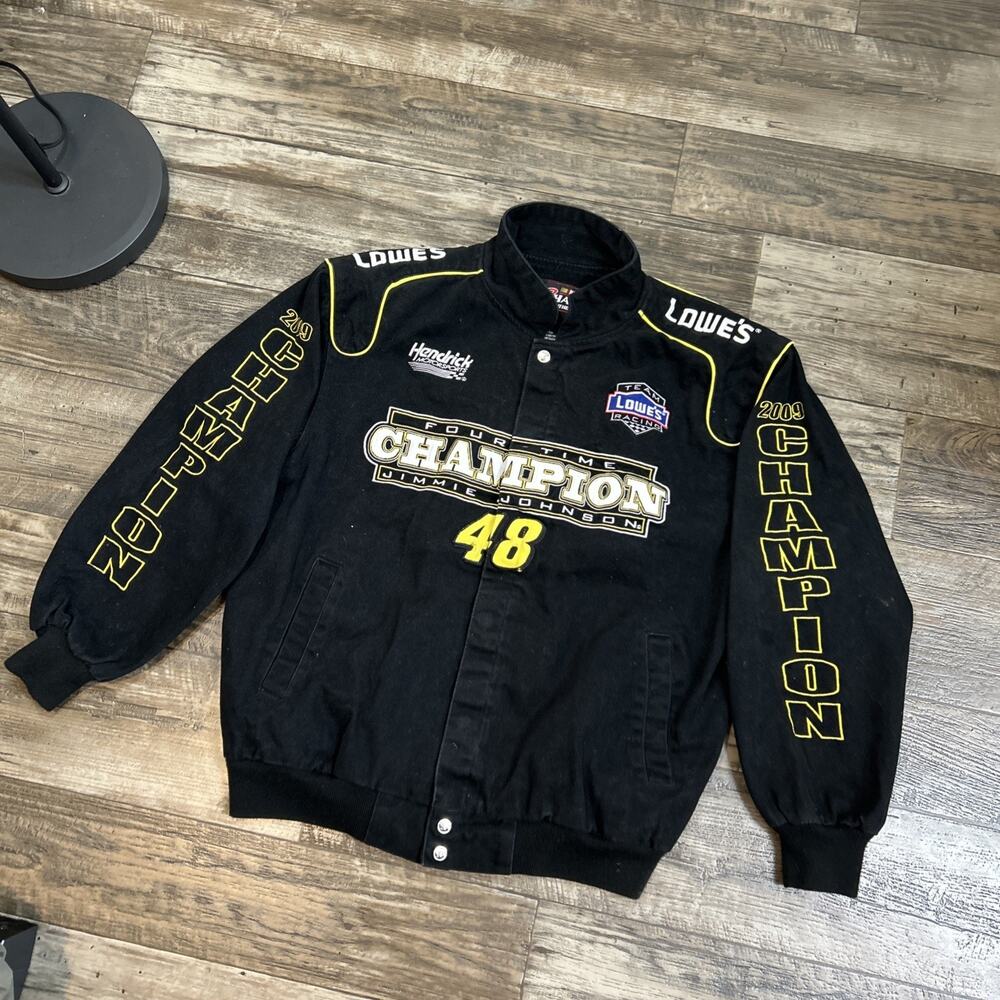 Nascar Chase Authentics Jimmie Johnson Jacket Mens Sz M 4 Time Champion 2009
